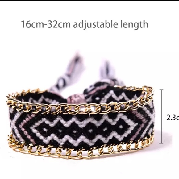 Boho braided hand woven bracelet - Picture 3 of 4